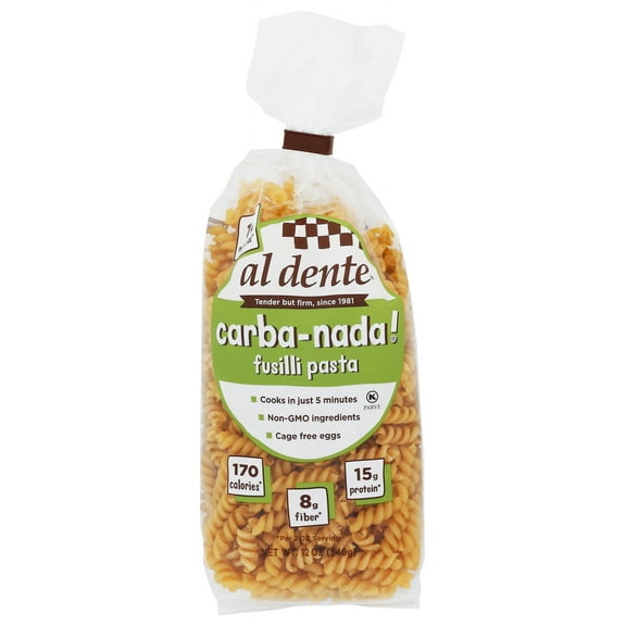 AL DENTE: Pasta Carba Nada Fusilli, 12 oz