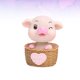 thumbnail image 4 of Adorno de coche de cerdo con adorable cabeza de cerdo que mueve el cuerpo, adorno decorativo de resina (rosa), 4 of 7