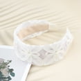thumbnail image 6 of Unique Bargains 1 Pc Fashion Lace Wide Headbands for Women Beige, 6 of 6