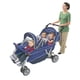 thumbnail image 1 of Angeles 6 Passenger SureStop Folding Commercial Bye-Bye Stroller, Reclining 6 Seat Buggy, Grey-Blue, 1 of 2