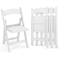 thumbnail image 1 of Costway Paquete de 2 Sillas Plegables de Resina, Sillas para Interiores y Exteriores con Asiento Acolchado Acogedor y Respaldo Ergonómico, Capacidad de Peso de 500 KG, Para Exterior, 1 of 4