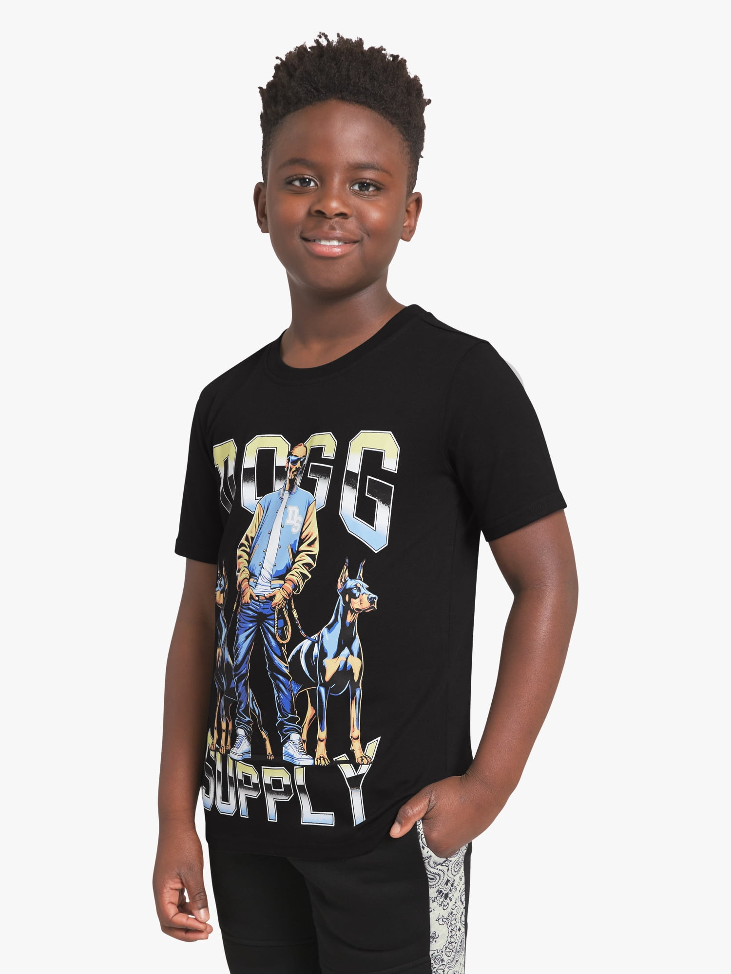 Dogg Supply by Snoop Dogg Little Boys & Big Boys Short Sleeve Graphic Tee, Sizes 4-18