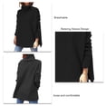 thumbnail image 3 of Suéter De Cuello Alto De Gran Tamaño Para Mujer ANGGREK Ropa, 3 of 4
