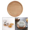 thumbnail image 1 of Platos de Madera, Platos de Madera, Platos de Madera de Haya para Aperitivos, Postres, Bistecs, Todos Los Alimentos, Platos de Servicio Duraderos E Ir Los 24x24cm Soledad platos de postre redondos, 1 of 7