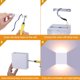 thumbnail image 3 of Moderna lámpara de pared LED de 6 W, 2 piezas de aluminio LED de pared, color blanco cálido, 3000 K, accesorio de iluminación para sala de estar, dormitorio, pasillo, 3 of 6
