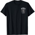 thumbnail image 1 of Skeleton Motor Head Speed Shop Hot Rod Mechanic Car Lover T-Shirt - Black - S, 1 of 4