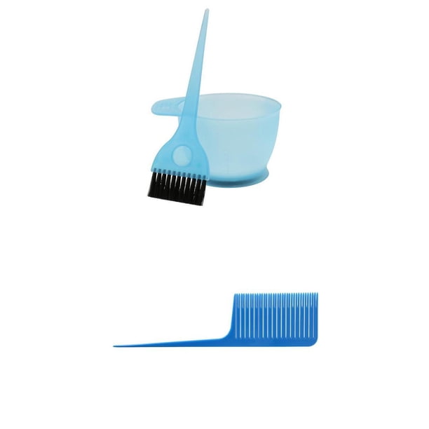 Cepillo para cuenco del tinte del color del cabellero del salón de peluquería 3Pcs