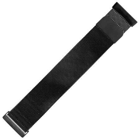 WITHit - Stainless Steel Mesh Band for Fitbit Versa and Versa Lite - Space Gray