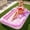 Blushin Pink, variant on 70" X 46" Swimming Pool Floating Tanning Pool Hammock Lounger, Water Inflatable Float Bed Inflatable Tanning Pool Lounger Float Large Suntan Tub Pool Floats Sun Tan Tub Ice Bath Tub Tanning Bed Blow
