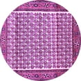 thumbnail image 1 of Ahgly Company Indoor Round Persian Purple Traditional Area Rugs, 8' Round, 1 of 4