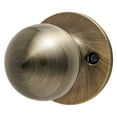 thumbnail image 6 of Hyper Tough Interior Non-Locking Ball Style Passage Doorknob, Antique Brass Finish, 6 of 10