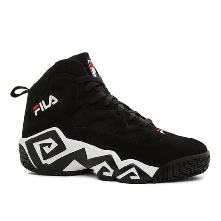 Fila Mens MB Sneaker, Black/White/Red, 11.5