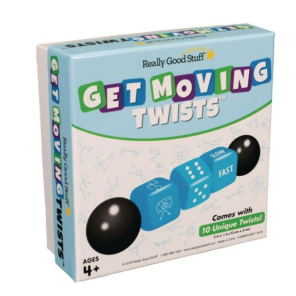 Really Good Stuff Get Moving Twists Set of 10