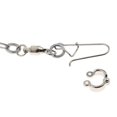 thumbnail image 4 of Pet Bird Leash Parrot Foot Chain Acero Inoxidable Entrenamiento Tobillera Anillo 07 Sunnimix Cadena de pie de loro de aves, 4 of 8