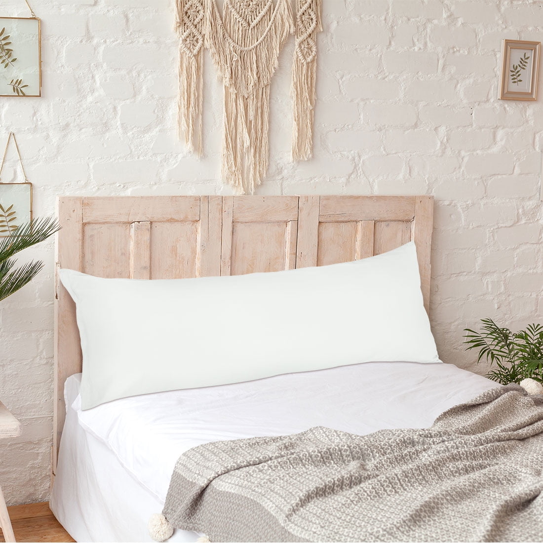 PiccoCasa Brushed Microfiber Pillowcase, Body Pillow Pillowcase, 1PC