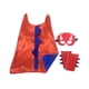 thumbnail image 3 of Disfraz de dinosaurio Macarena Capa guantes Disfraces para niñas Fiesta Actuaciones en Festival de disfraces rojo y azul Disfraz de Halloween, 3 of 8