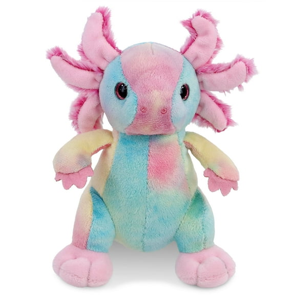 Dollibu Standing Axolotl Stuffed Animal - Super Soft Plush Axolotl Toy, Cute Lake Plush Toy Axolotl for Boys and Girls Themed Gifts for Kids, Teens, Adults - 6 Inch