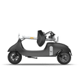 thumbnail image 3 of OKAI EA10 Electric Scooter with Seat, Up to 25 Miles Range & 15.5MPH, Modern Moped Scooter Bike with 11-inch Vacuum Tires, 3 of 5