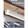 thumbnail image 4 of Luces LED para tiendas ELEKICO, 2 pies, 40 W, 5600 lm, 6000 K, paquete de 4, 4 of 6