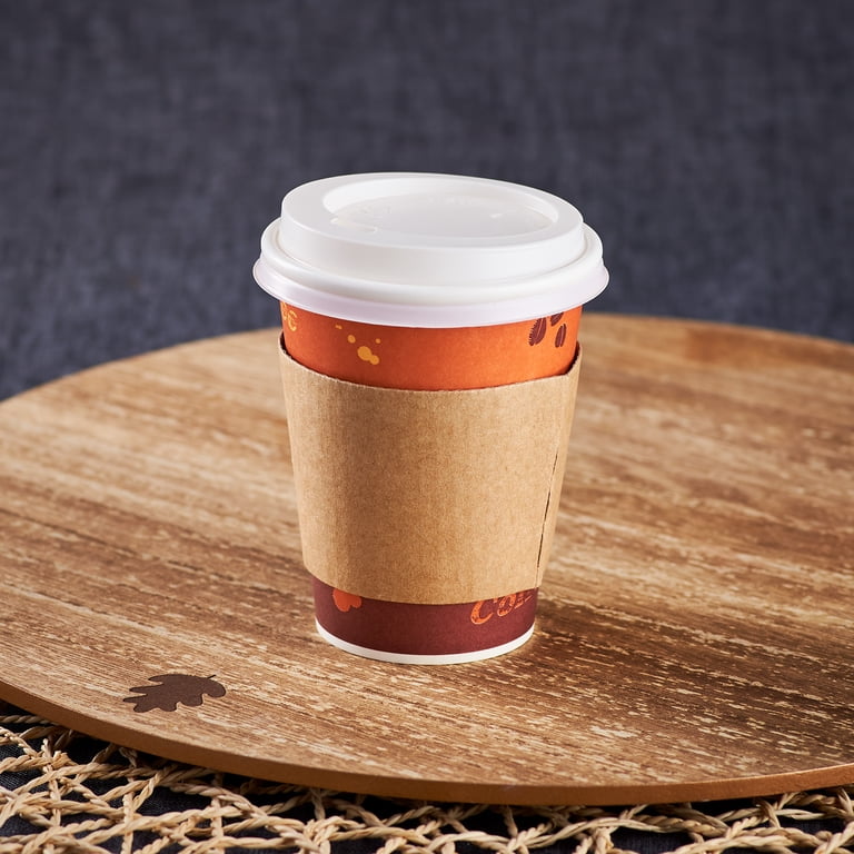 Karat 8oz Paper Hot Cups - Coffee (80mm) - 1,000 ct, C-K508