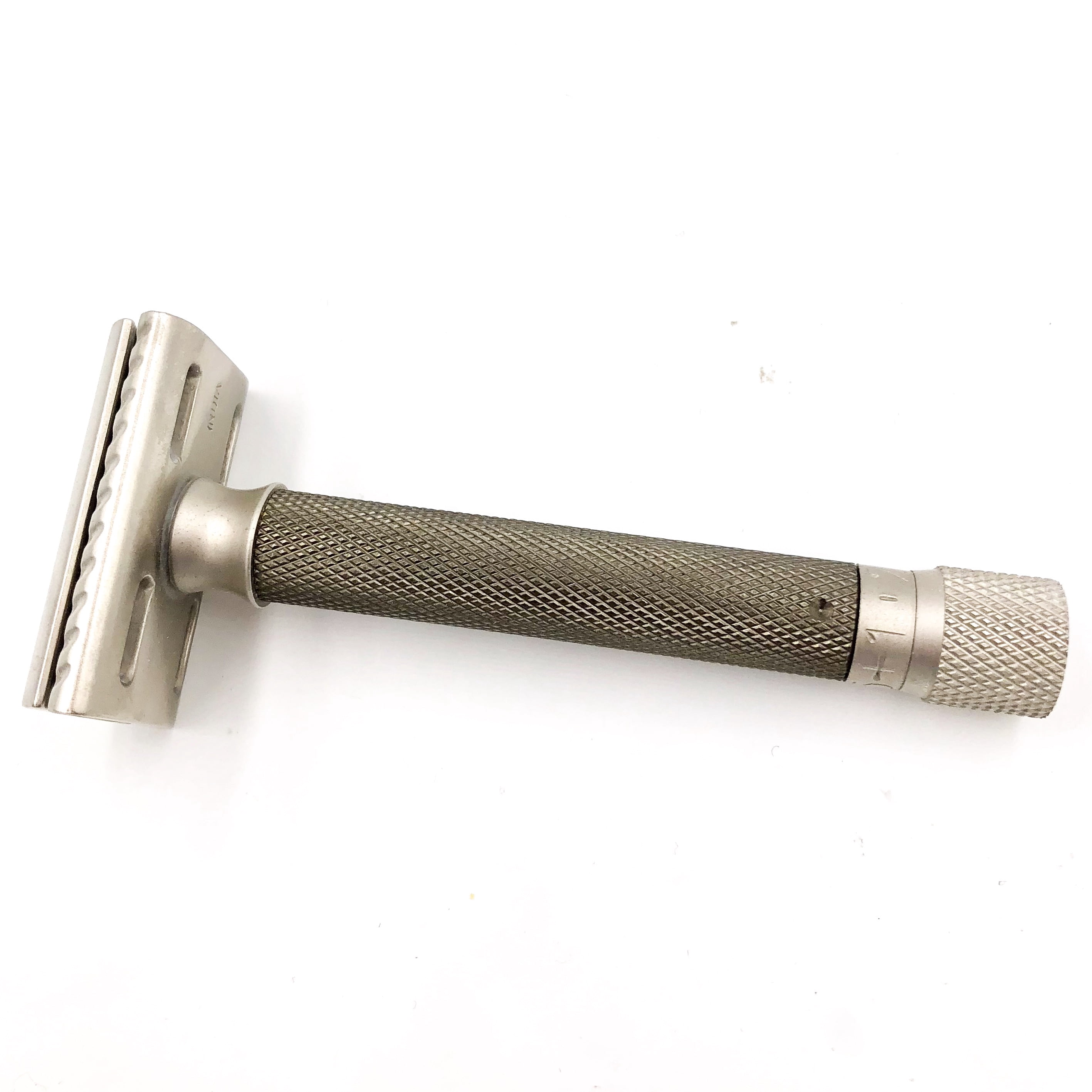 Parker Variant Adjustable Double Edge Safety Razor and 5 Parker Premium Blades - Graphite
