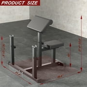 AOWINNOX Preacher Curl Bench, Bicep Curl Machine, Tricep Workout Equipment for Home Gym