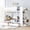 White, variant on White Twin Bed - Saves Space for Multiple Uses - In Limited Spaces - Slats for Extra Mattress Support