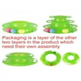 thumbnail image 3 of 1 PC 25*14*16 cm Pet Cat IQ Training Toys Three Layers Kittens Turntable With Colorful Balls, 3 of 5