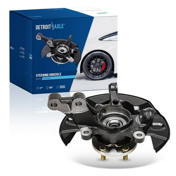 Detroit Axle - Front Right Steering Knuckle & Wheel Hub Bearing Replacement for 2003 2004 2005 2006 2007 2008 Toyota Corolla