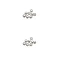 thumbnail image 1 of Perlas artificiales brillantes Qarigey 50 Uds Beige 8 mm accesorios de joyería DIY, 1 of 6