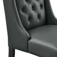 thumbnail image 3 of Modway Baronet Button Tufted Vegan Leather Dining Chair in Gray, 3 of 8