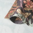 thumbnail image 6 of Vintage Floral Printed Valance, Light Filtering Pinkish Flowers in Black Privacy Draperies, 1 Panel Rod Pocket Window Treatment for Small Window, 52 x 18 Inches, 6 of 6