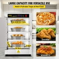 thumbnail image 3 of VEVOR Hot Box Food Warmer, 16"x16"x24" Concession Warmer with Water Tray, Four Disposable Catering Pans, Countertop Pizza, Patty, Pastry, Empanada, Concession Hot Food Hold Tested to UL Standards, 3 of 9