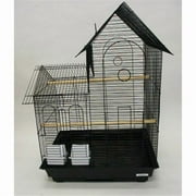YML 1944BLK Villa Top Small Bird Cage in Black