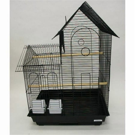 YML 1944BLK Villa Top Small Bird Cage in Black
