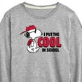 thumbnail image 3 of Peanuts - Snoopy - I Put the Cool in School - Toddler & Youth Long Sleeve Graphic T-Shirt, 3 of 6
