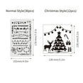 thumbnail image 2 of Amdohai 48pcs Drawing Stencils Letter Number Pattern Chirstmas Painting Template Reusable for DIY Journal Notebook Diary Scrapbooking Card Making Decoration Wood Burner Pen Tool, 2 of 8
