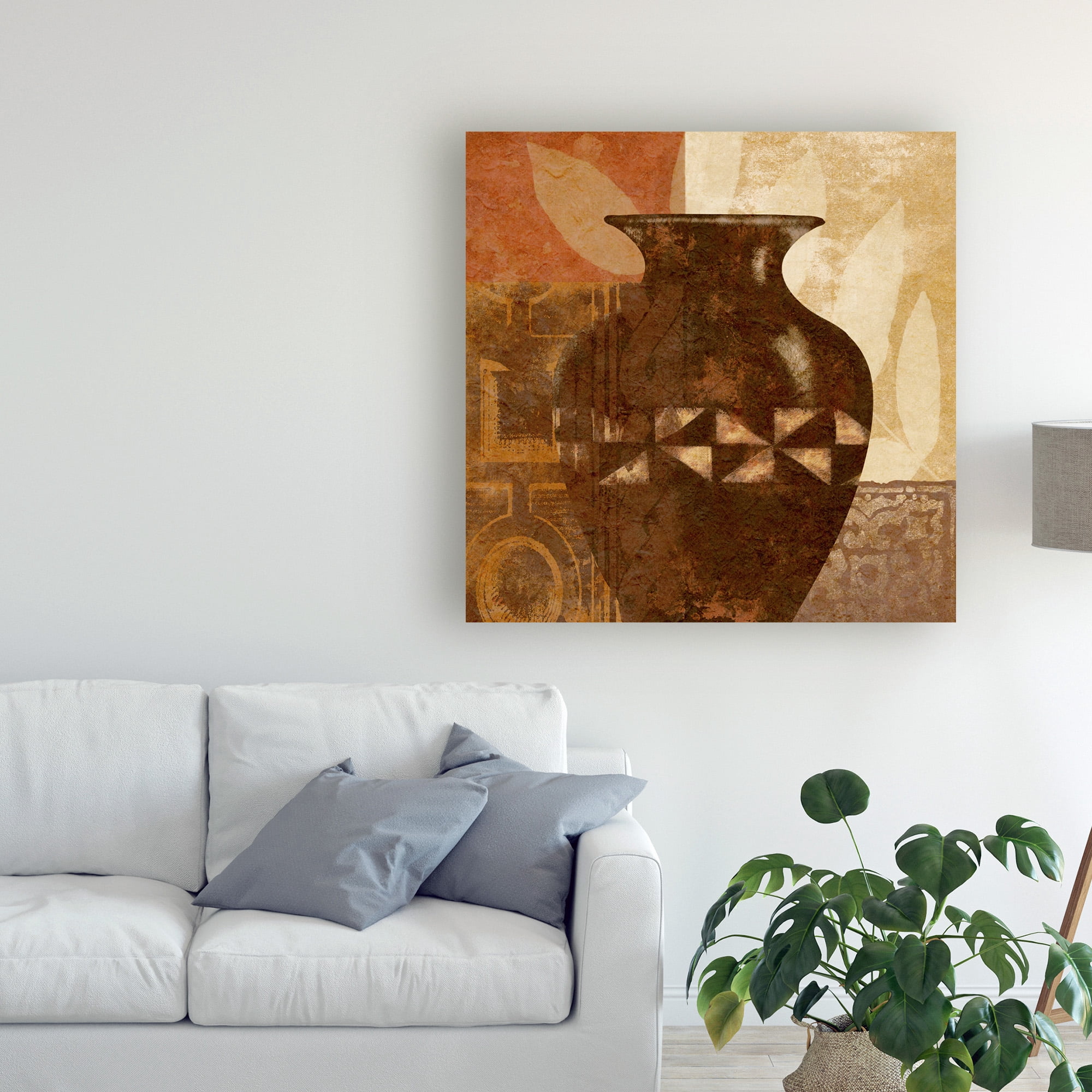 Trademark Fine Art 'Ethnic Vase IV' Canvas Art by Alonzo Saunders