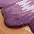 thumbnail image 3 of SAFAVIEH Novelty Vivienne Floral Wool Area Rug, Lilac, 5' x 5' Round, 3 of 7