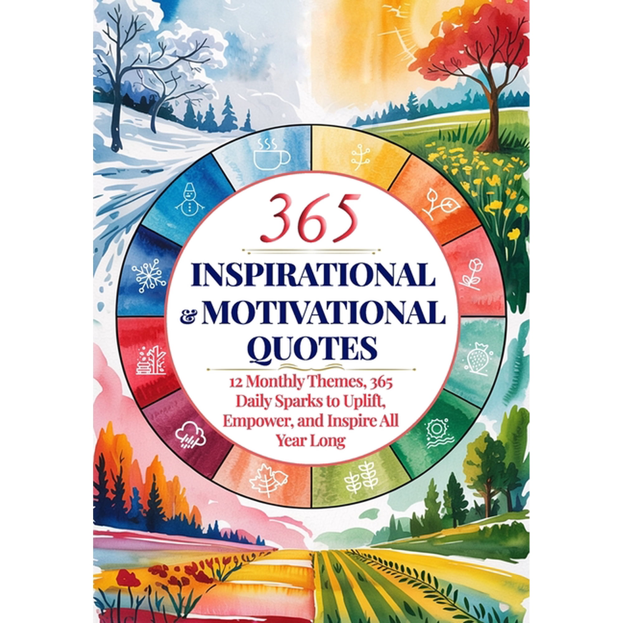 Daily Inspirational and Motivational Quotes: 12 Monthly Themes 365 Daily Sparks to Uplift Empower and Inspire All Yea (Paperback)