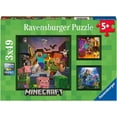 thumbnail image 1 of Ravensburger 3 x 49pc Puzzle - Minecraft Biomes, 1 of 4