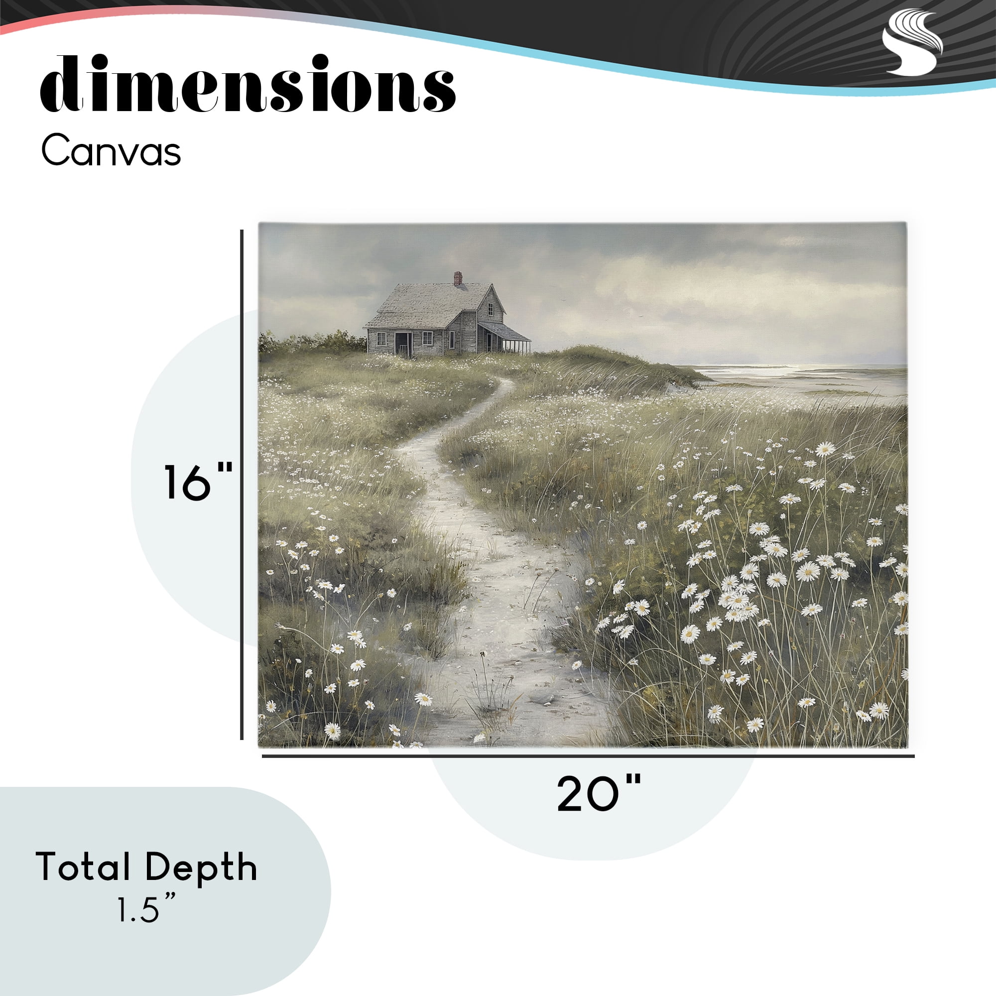 Stupell Industries Pathway To Coastal Cottage Canvas Wall Art, design by Imagine It Images