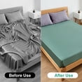 thumbnail image 2 of Sábana con correa para sujetar sábanas, clip de sujeción ajustable, correa cruzada elástica, accesorios para ropa de cama, sujetadores de sábanas de cuatro esquinas para colchones redondos, 2 of 6