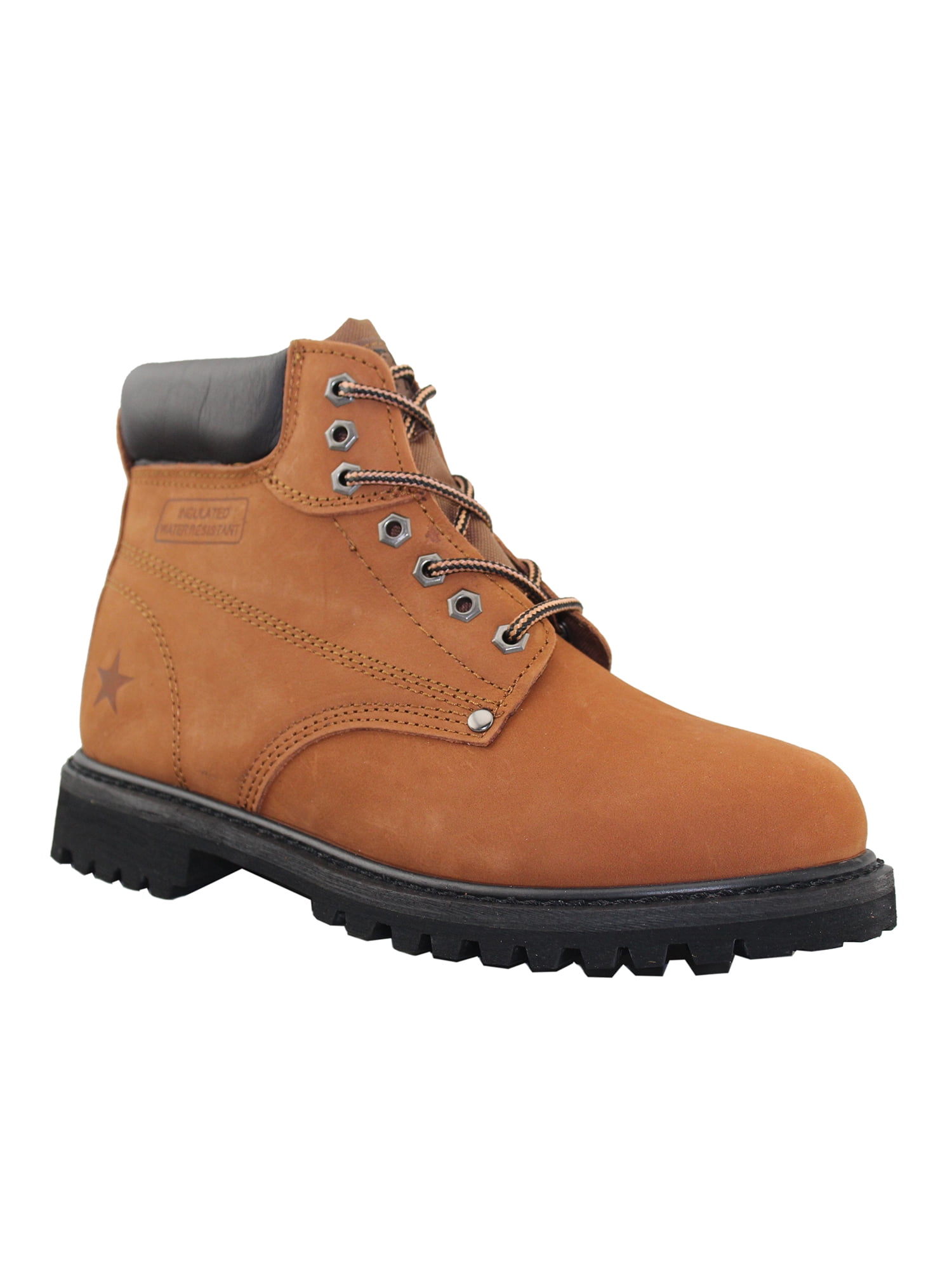 Lace-Up Work Boots Big Size Nubuck 