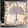 thumbnail image 3 of Ambesonne Nature Shower Curtain, Tree of Life Motif Peacock, 69"Wx70"L, Ceil Blue, 3 of 4