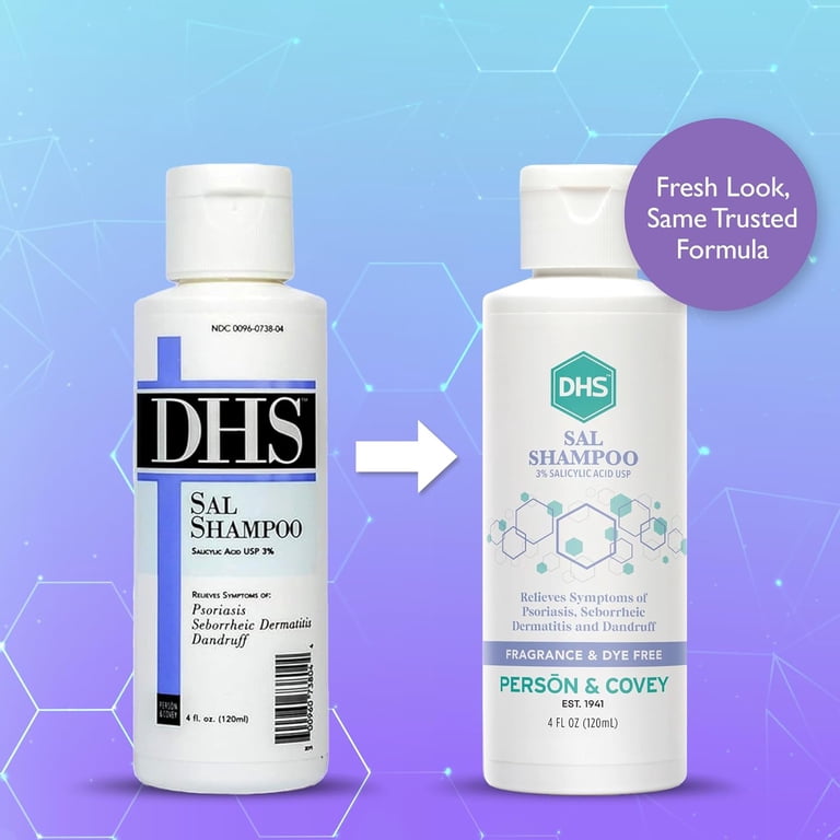 DHS, Salicylic Acid Dandruff Hair and Scalp Shampoo, 4 Oz