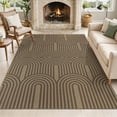 thumbnail image 4 of LOKHOM 6'x9' Faux Jute Outdoor Rugs, Geometric Area Rug for Living Room, Washable Non Slip Indoor Outdoor Carpet for Patio Backyard Bedroom, Beige Brown, 4 of 9
