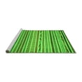 thumbnail image 2 of Ahgly Company Machine Washable Indoor Square Oriental Green Modern Area Rugs, 5' Square, 2 of 4