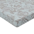 thumbnail image 4 of Ambesonne Delicate Roses Fitted Sheet, Simple Boho Petals, California King, Pale Mustard Pale Seafoam, 4 of 5