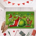 thumbnail image 2 of Green Christmas Decorative Front Door Mat, Xmas Max Dog Hohoho Doormat Indoor Outdoor Non-Slip Floor Entryway Rug, Funny Holiday Home Kitchen Decoration 17x29 Inch, 2 of 6
